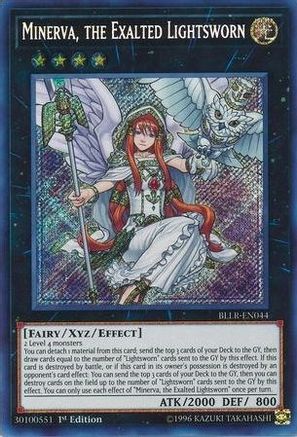 Minerva, the Exalted Lightsworn (BLLR-EN044) - Battles of Legend: Light's Revenge 1st Edition