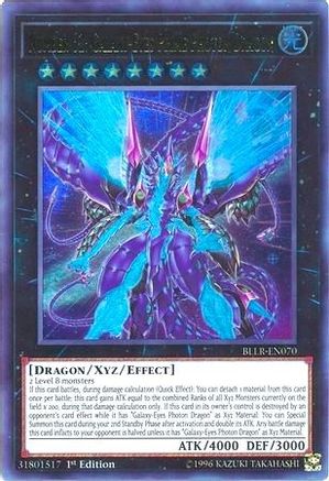 Number 62: Galaxy-Eyes Prime Photon Dragon (BLLR-EN070) - Battles of Legend: Light's Revenge 1st Edition