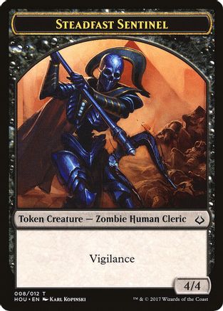 Steadfast Sentinel // Cat Double-Sided Token (HOU-8 // 16) - Hour of Devastation