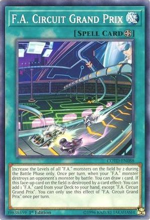 F.A. Circuit Grand Prix (COTD-EN088) - Code of the Duelist Unlimited