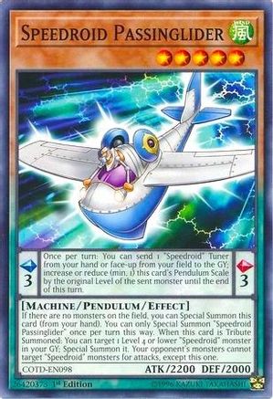 Speedroid Passinglider (COTD-EN098) - Code of the Duelist 1st Edition