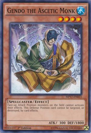 Gendo the Ascetic Monk (MP17-EN023) - 2017 Mega-Tins Mega Pack 1st Edition