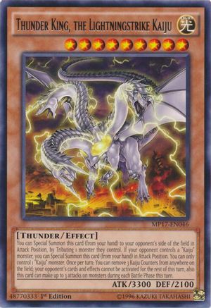 Thunder King, the Lightningstrike Kaiju (MP17-EN046) - 2017 Mega-Tins Mega Pack 1st Edition