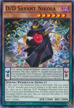 D/D Savant Nikola (MP17-EN066) - 2017 Mega-Tins Mega Pack 1st Edition