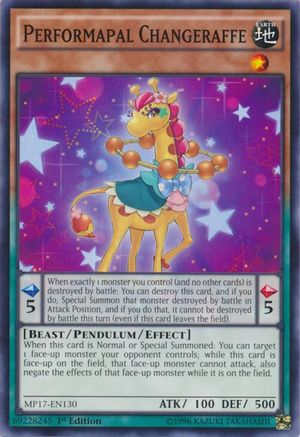Performapal Changeraffe (MP17-EN130) - 2017 Mega-Tins Mega Pack 1st Edition