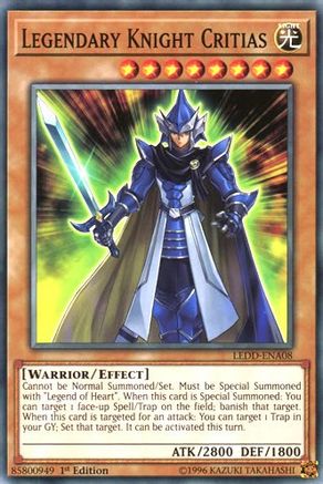 Legendary Knight Critias (LEDD-ENA08) - Legendary Dragon Decks 1st Edition