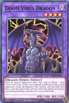 Doom Virus Dragon (LEDD-ENA37) - Legendary Dragon Decks 1st Edition