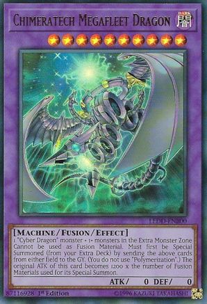 Chimeratech Megafleet Dragon (LEDD-ENB00) - Legendary Dragon Decks 1st Edition