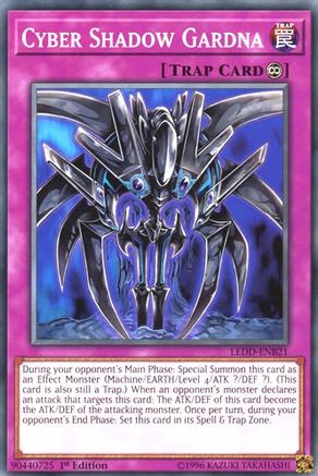 Cyber Shadow Gardna (LEDD-ENB21) - Legendary Dragon Decks 1st Edition