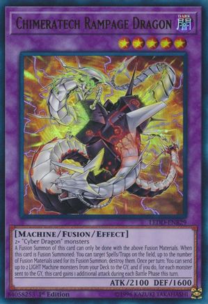 Chimeratech Rampage Dragon (UR) (LEDD-ENB29) - Legendary Dragon Decks 1st Edition