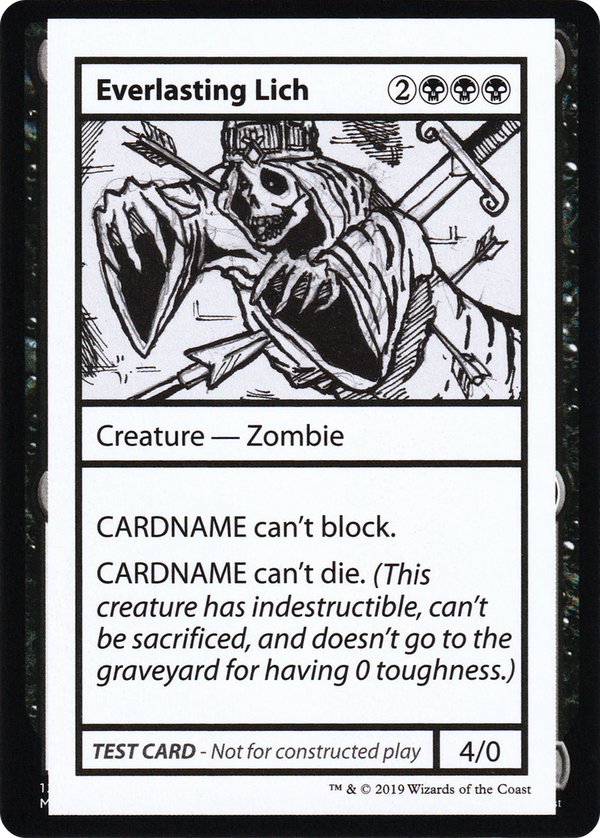 Everlasting Lich (2021 Edition) [Mystery Booster Playtest Cards]