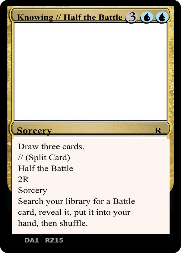 Knowing // Half the Battle (UNK-RZ15) - Unknown Event