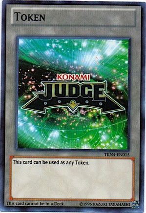 Official Judge Token: TKN4-EN015 (TKN4-EN015) - Judge Promotional Cards Unlimited