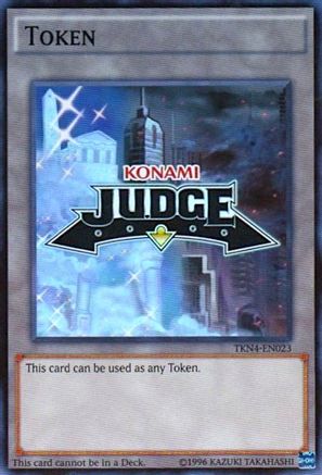 Official Judge Token: TKN4-EN023 (TKN4-EN023) - Judge Promotional Cards Unlimited