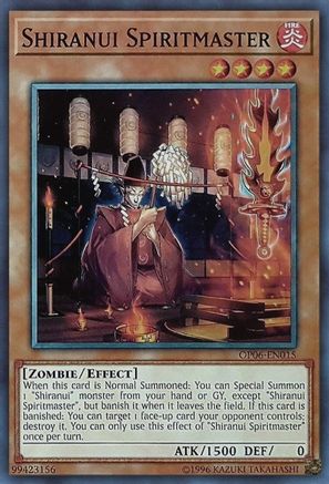 Shiranui Spiritmaster (OP06-EN015) - OTS Tournament Pack 6 Unlimited