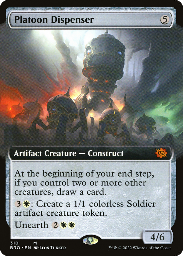 Platoon Dispenser (Extended Art) [The Brothers' War]