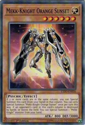 Mekk-Knight Orange Sunset (EXFO-EN016) - Extreme Force Unlimited