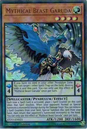 Mythical Beast Garuda (EXFO-EN023) - Extreme Force 1st Edition