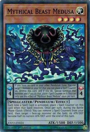 Mythical Beast Medusa (EXFO-EN024) - Extreme Force 1st Edition