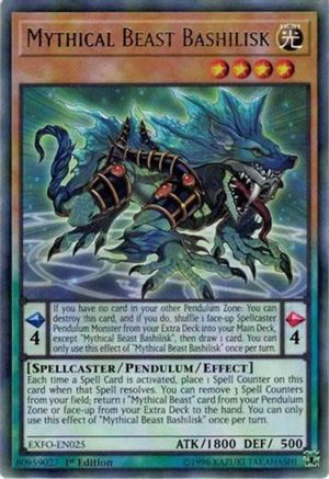 Mythical Beast Bashilisk (EXFO-EN025) - Extreme Force 1st Edition