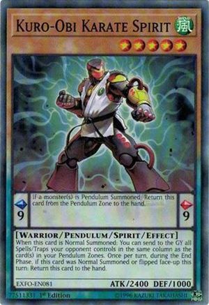 Kuro-Obi Karate Spirit (EXFO-EN081) - Extreme Force 1st Edition