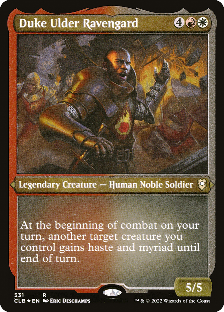 Duke Ulder Ravengard (Foil Etched) [Commander Legends: Battle for Baldur's Gate]