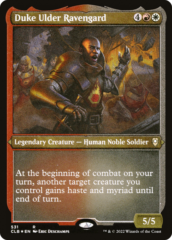 Duke Ulder Ravengard (Foil Etched) [Commander Legends: Battle for Baldur's Gate]