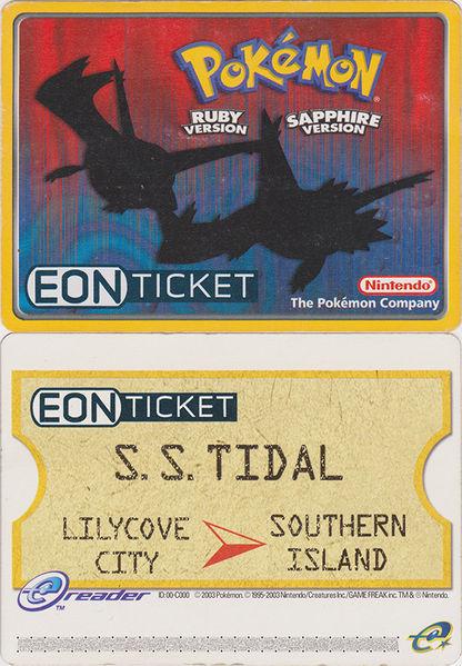 Pokemon e Card Promo - Eon Ticket 2003