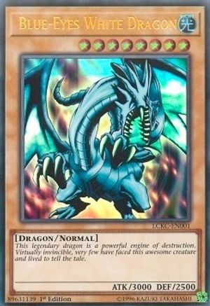 Blue-Eyes White Dragon (Version 1) (LCKC-EN001) - Legendary Collection Kaiba Unlimited