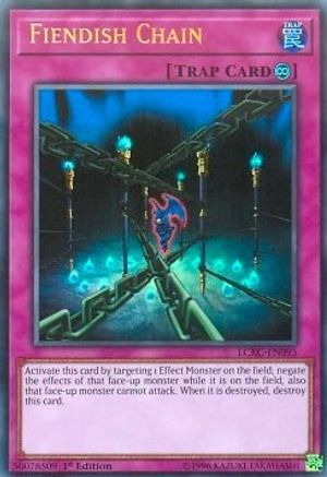 Fiendish Chain (LCKC-EN095) - Legendary Collection Kaiba 1st Edition