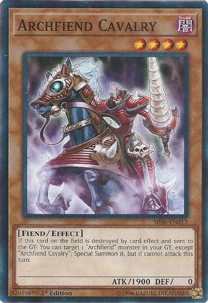 Archfiend Cavalry (SR06-EN013) - Structure Deck: Lair of Darkness 1st Edition