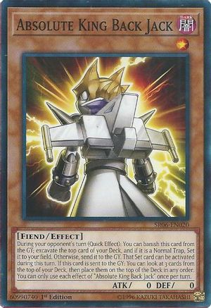 Absolute King Back Jack (SR06-EN020) - Structure Deck: Lair of Darkness 1st Edition