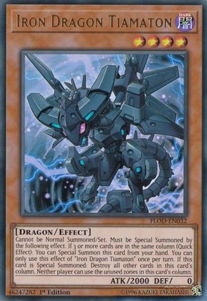Iron Dragon Tiamaton (FLOD-EN032) - Flames of Destruction 1st Edition