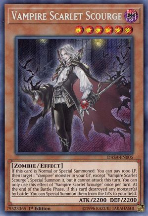 Vampire Scarlet Scourge (DASA-EN005) - Dark Saviors 1st Edition