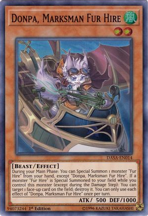 Donpa, Marksman Fur Hire (DASA-EN014) - Dark Saviors 1st Edition