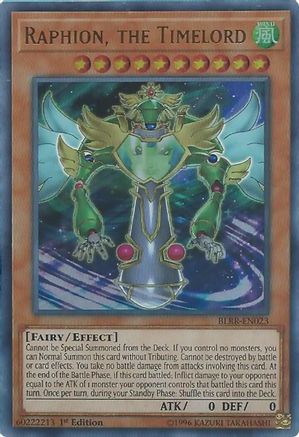 Raphion, the Timelord (BLRR-EN023) - Battles of Legend: Relentless Revenge 1st Edition