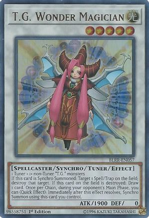 T.G. Wonder Magician (BLRR-EN057) - Battles of Legend: Relentless Revenge 1st Edition