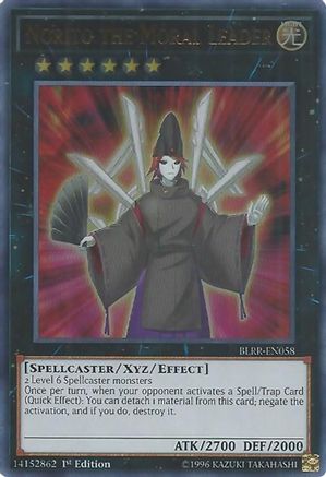 Norito the Moral Leader (BLRR-EN058) - Battles of Legend: Relentless Revenge 1st Edition
