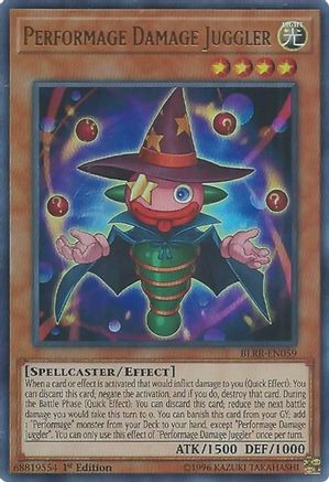 Performage Damage Juggler (BLRR-EN059) - Battles of Legend: Relentless Revenge 1st Edition