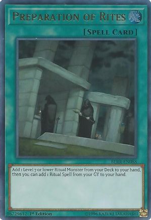 Preparation of Rites (BLRR-EN088) - Battles of Legend: Relentless Revenge 1st Edition
