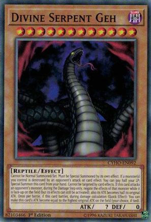 Divine Serpent Geh (CYHO-EN092) - Cybernetic Horizon 1st Edition
