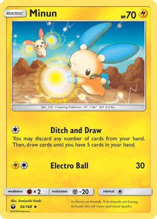 Minun (54/168) [Sun & Moon: Celestial Storm]