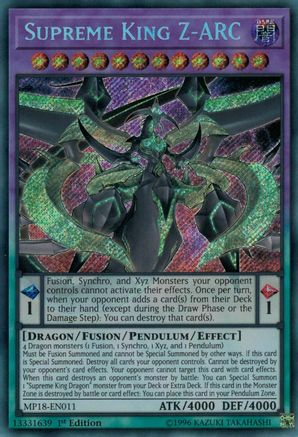 Supreme King Z-ARC (MP18-EN011) - 2018 Mega-Tins Mega Pack 1st Edition