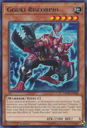 Gouki Riscorpio (MP18-EN040) - 2018 Mega-Tins Mega Pack 1st Edition