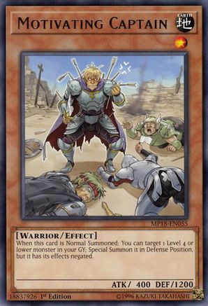 Motivating Captain (MP18-EN055) - 2018 Mega-Tins Mega Pack 1st Edition