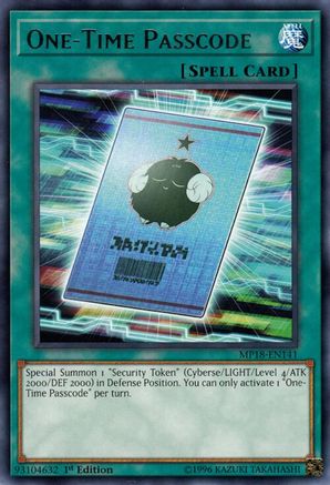One-Time Passcode (MP18-EN141) - 2018 Mega-Tins Mega Pack 1st Edition