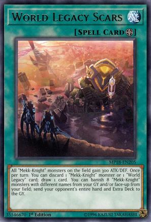 World Legacy Scars (MP18-EN205) - 2018 Mega-Tins Mega Pack 1st Edition