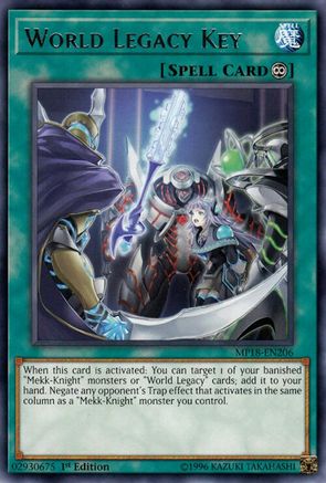World Legacy Key (MP18-EN206) - 2018 Mega-Tins Mega Pack 1st Edition