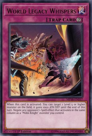 World Legacy Whispers (MP18-EN217) - 2018 Mega-Tins Mega Pack 1st Edition