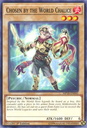 Chosen by the World Chalice (MP18-EN045) - 2018 Mega-Tins Mega Pack 1st Edition